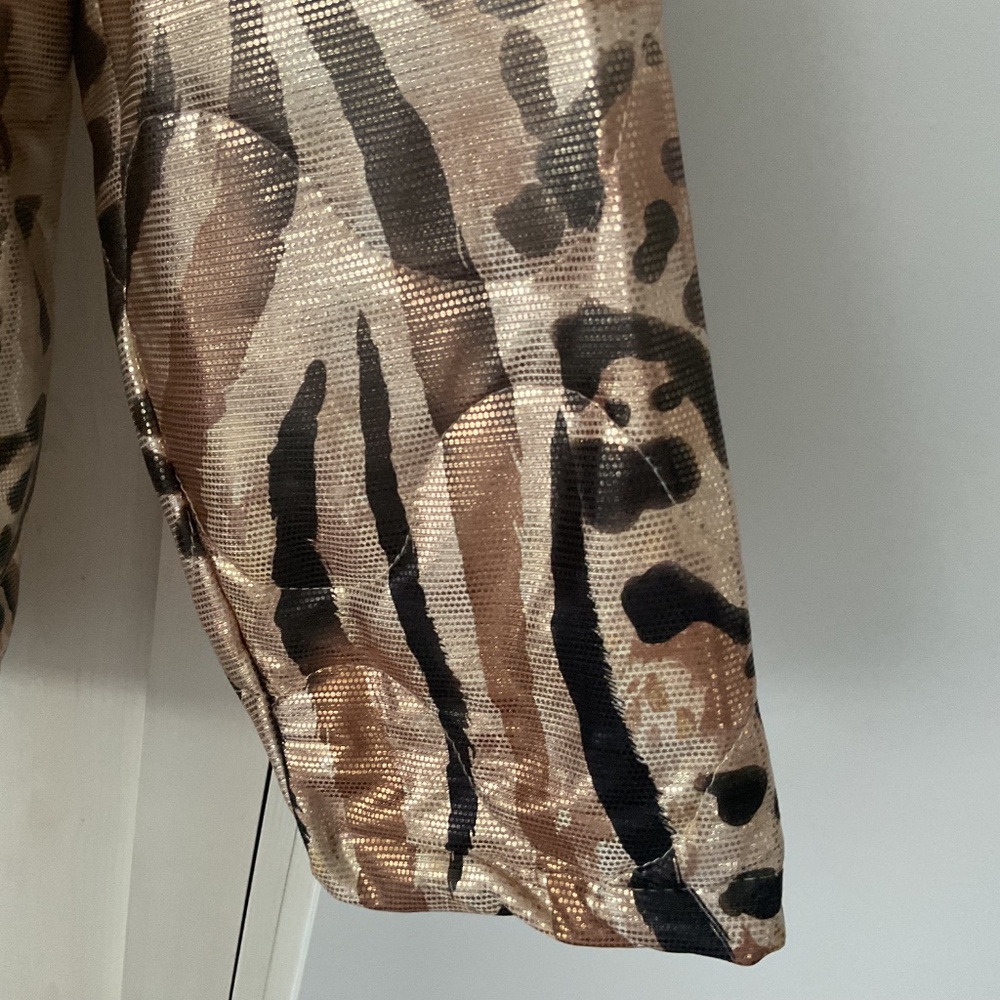 Léopard jacket , gold, - Picture 3 of 5